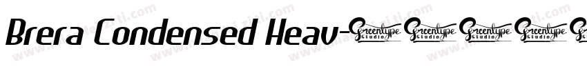 Brera Condensed Heav字体转换
